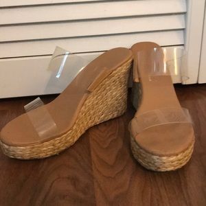 Coconuts by Matisse boutique clear wedges